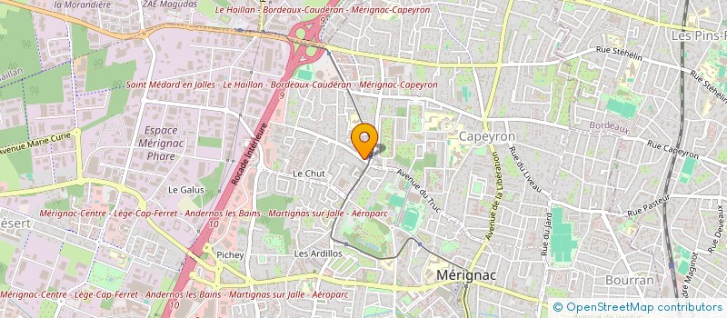 localisation de l'entreprise MADAME GAELLE DELEFLIE à MERIGNAC