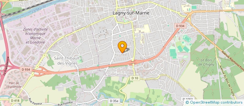 localisation de l'entreprise MADAME GAELLE DELMOTTE  THORIGNY-SUR-MARNE