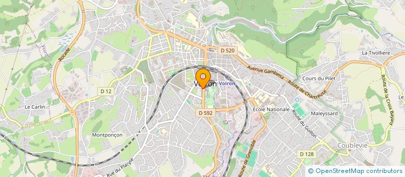 localisation de l'entreprise MADAME GAELLE DEMAY-LEGROS  VOIRON