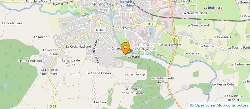 localisation de l'entreprise MADAME GAELLE DENIS  SAINT-UNIAC