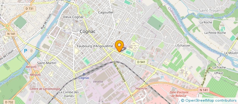 localisation de l'entreprise MADAME GAELLE DUFOUR à COGNAC
