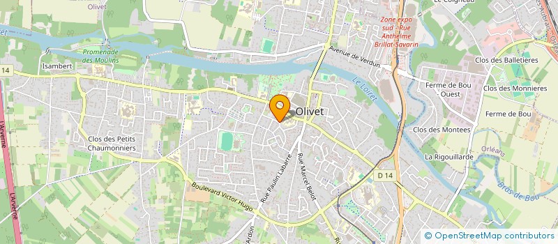 localisation de l'entreprise MADAME GAELLE DUJARDIN à OLIVET