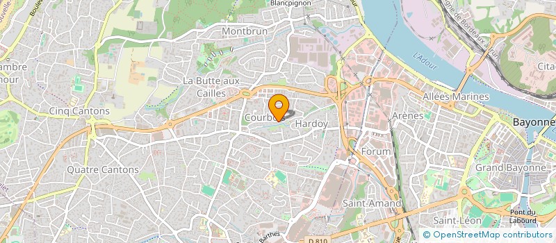 localisation de l'entreprise MADAME GAELLE DUPLECH  ANGLET