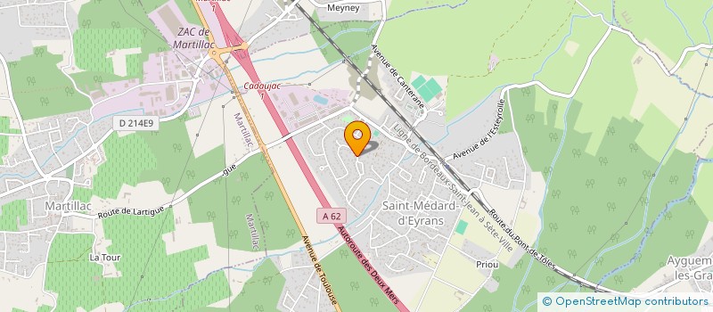 localisation de l'entreprise MADAME GAELLE DUPLEIX  SAINT-MEDARD-D'EYRANS