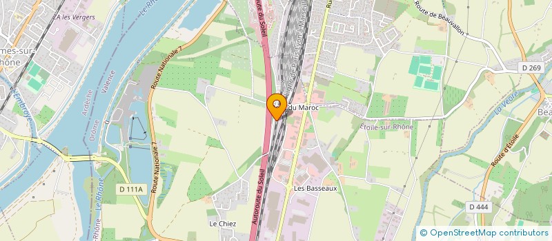 localisation de l'entreprise MADAME GAELLE DUTRONC  ETOILE-SUR-RHONE