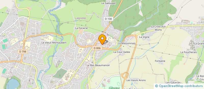 localisation de l'entreprise MADAME GAELLE DUVIVIER  FOUGERES