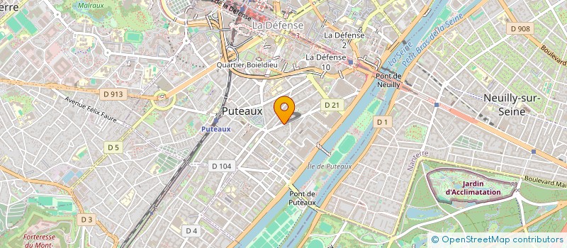 localisation de l'entreprise MADAME GAELLE EKINDI  PUTEAUX