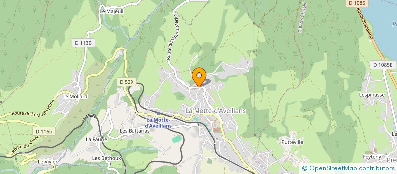 localisation de l'entreprise MADAME GAELLE EYMERY  LA MOTTE-D'AVEILLANS