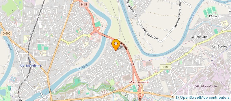 localisation de l'entreprise MADAME GAELLE FARENC  ALBI