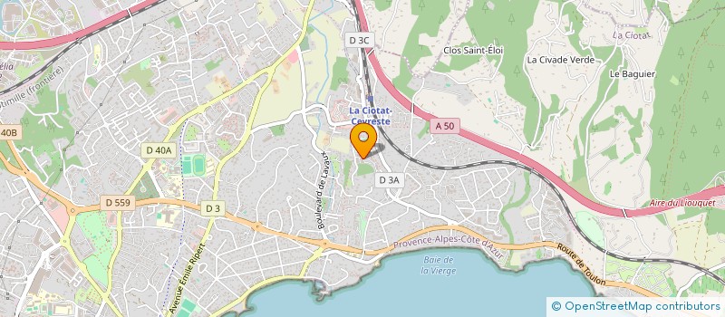 localisation de l'entreprise MADAME GAELLE FARRIS  LA CIOTAT