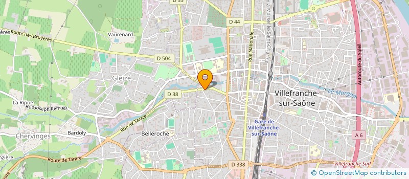 localisation de l'entreprise MADAME GAELLE FAURE-GEORS  VILLEFRANCHE-SUR-SAONE