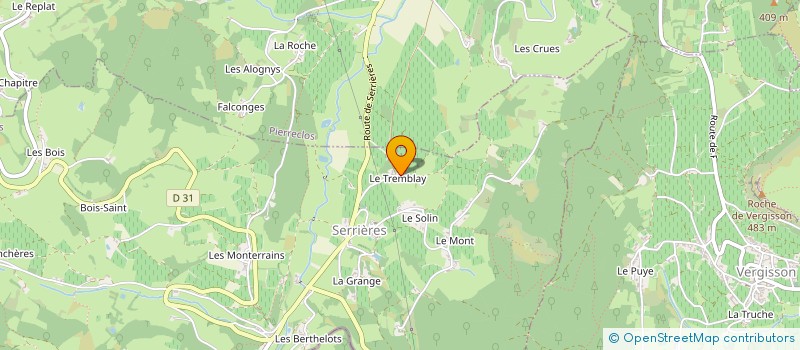 localisation de l'entreprise MADAME GAELLE FERRET  SERRIERES