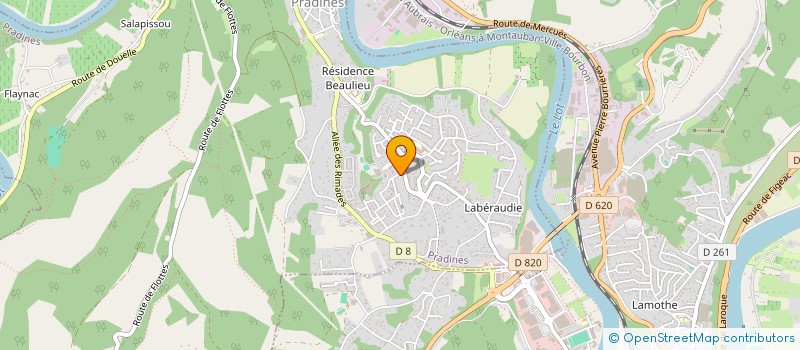 localisation de l'entreprise MADAME GAELLE FEUTRY  PRADINES