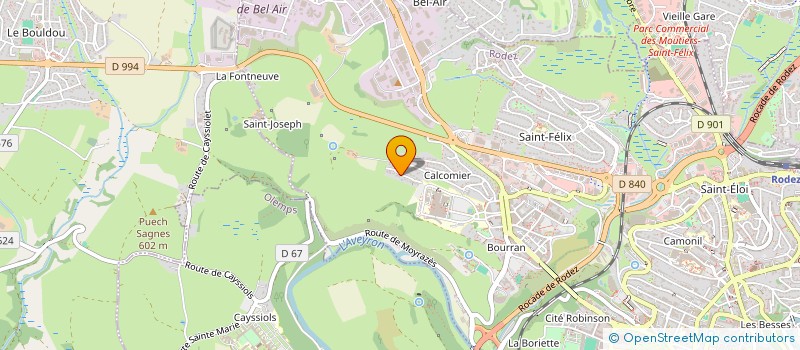 localisation de l'entreprise MADAME GAELLE FOISSAC  RODEZ