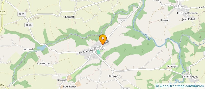 localisation de l'entreprise MADAME GAELLE FOUCAMBERT  LE FAOUET