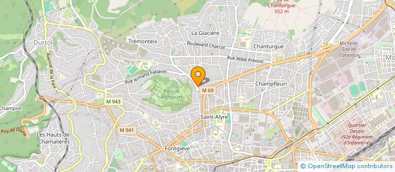 localisation de l'entreprise MADAME GAELLE FRONTIER  CLERMONT-FERRAND