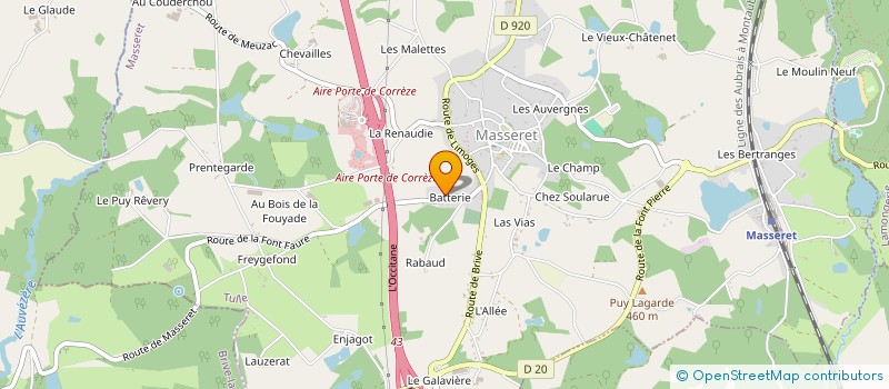 localisation de l'entreprise MADAME GAELLE FRUGIER à MASSERET