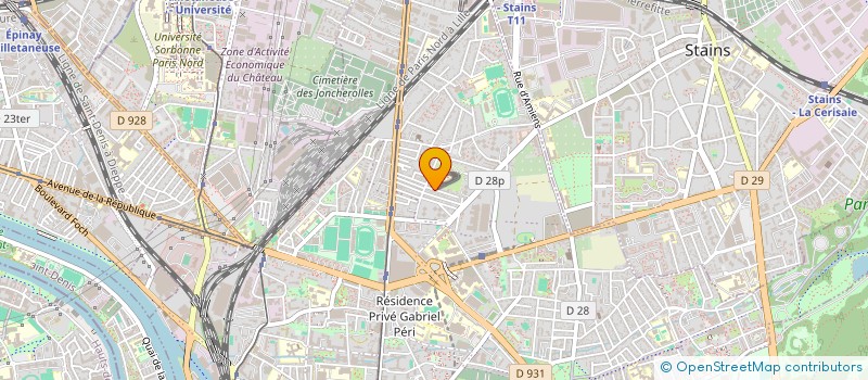 localisation de l'entreprise MADAME GAELLE GARCIA CAPILLA  PIERREFITTE-SUR-SEINE