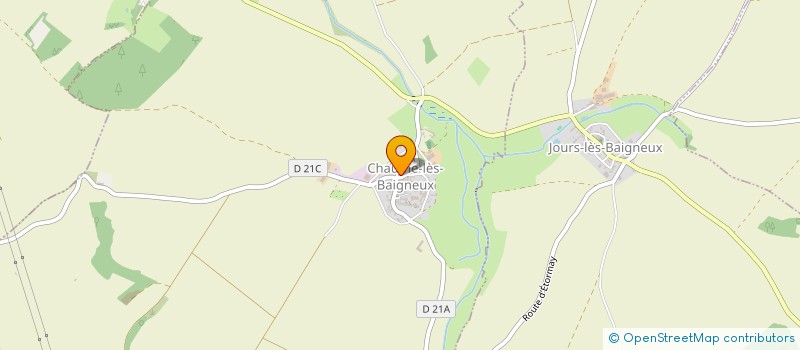 localisation de l'entreprise MADAME GAELLE GARZETTA  CHAUME-LES-BAIGNEUX