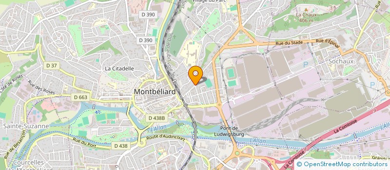 localisation de l'entreprise MADAME GAELLE GENEBRIER à MONTBELIARD