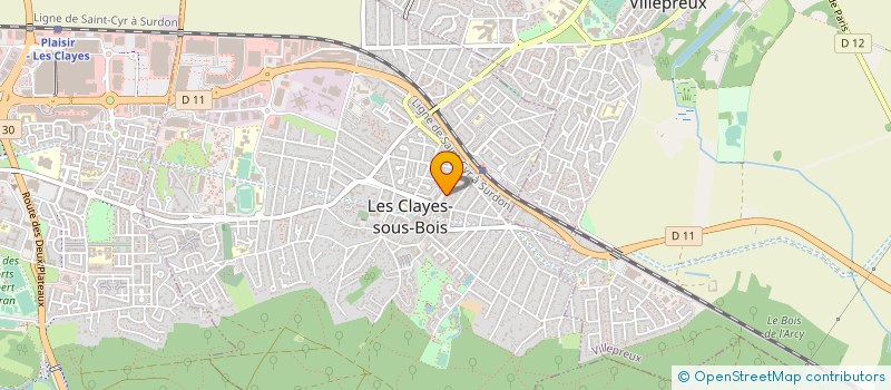 localisation de l'entreprise MADAME GAELLE GLAIS  LES CLAYES-SOUS-BOIS