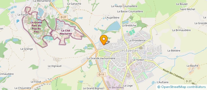 localisation de l'entreprise MADAME GAELLE GLEHELLO  LES EPESSES