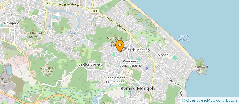 localisation de l'entreprise MADAME GAELLE GNIBIYE à REMIRE MONTJOLY