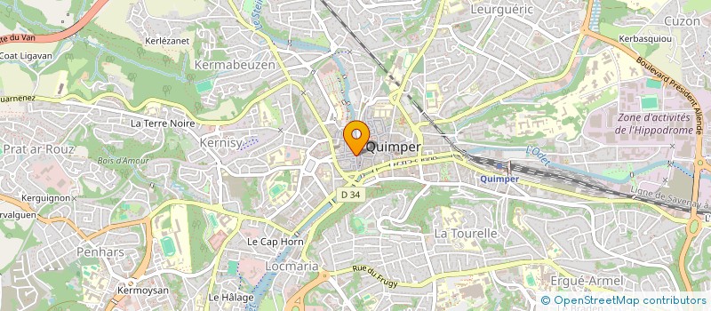 localisation de l'entreprise MADAME GAELLE GOURIOU à QUIMPER