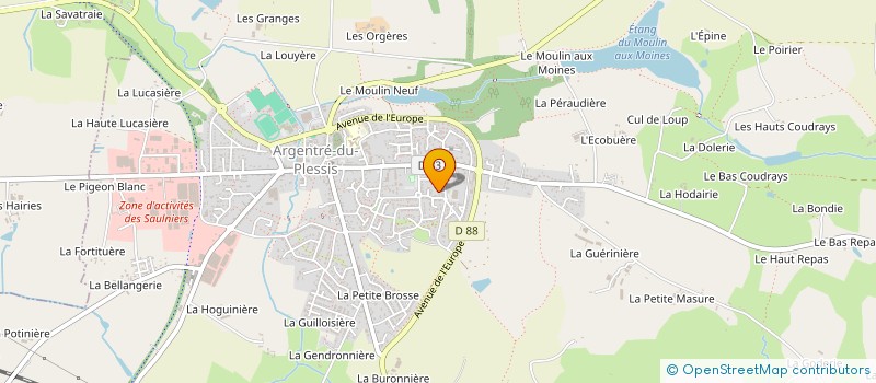 localisation de l'entreprise MADAME GAELLE GROSDOIGT  ARGENTRE-DU-PLESSIS