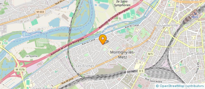 localisation de l'entreprise MADAME GAELLE GUGENBERGER à MONTIGNY-LES-METZ