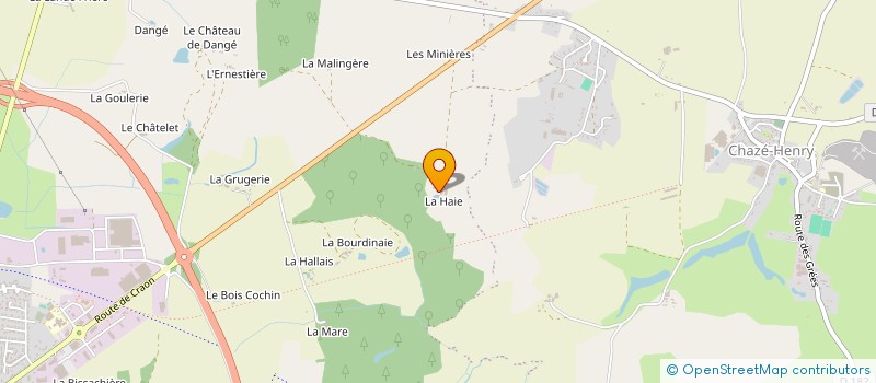 localisation de l'entreprise MADAME GAELLE GUINEHEUX  OMBREE D'ANJOU