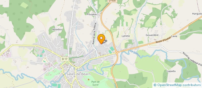 localisation de l'entreprise MADAME GAELLE GUINGANT à SALIES-DE-BEARN