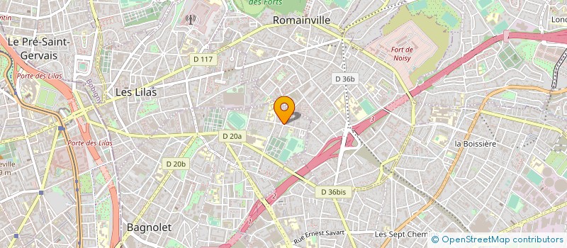 localisation de l'entreprise MADAME GAELLE GUITARD à BAGNOLET