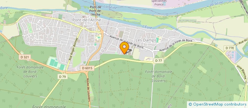 localisation de l'entreprise MADAME GAELLE HAMEL  LES DAMPS