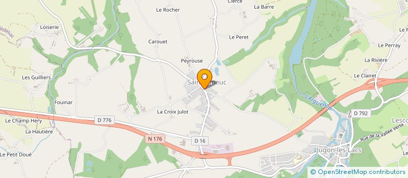 localisation de l'entreprise MADAME GAELLE HARDY à JUGON-LES-LACS