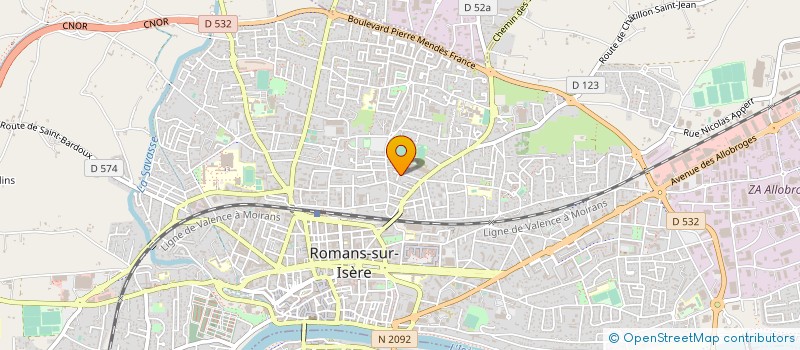 localisation de l'entreprise MADAME GAELLE HENRIO  ROMANS-SUR-ISERE