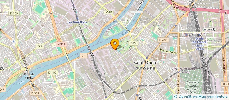 localisation de l'entreprise MADAME GAELLE HENRIOT à SAINT-OUEN-SUR-SEINE