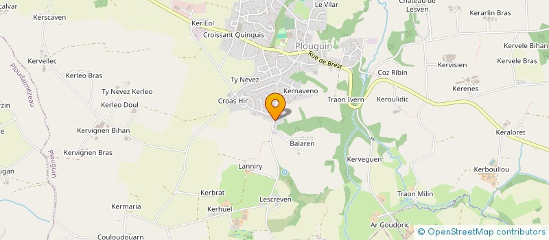 localisation de l'entreprise MADAME GAELLE HERNANDEZ  PLOUGUIN