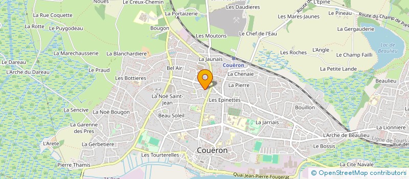 localisation de l'entreprise MADAME GAELLE HUBERT à COUERON