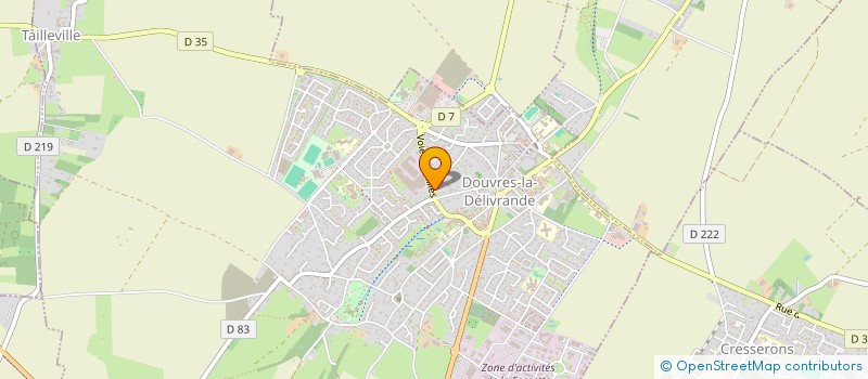 localisation de l'entreprise MADAME GAELLE JAMIN  DOUVRES-LA-DELIVRANDE