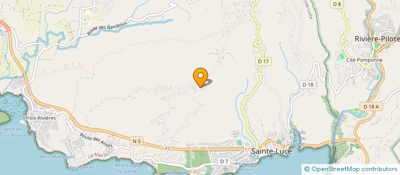 localisation de l'entreprise MADAME GAELLE JEAN BAPTISTE SIMONE à SAINTE-LUCE