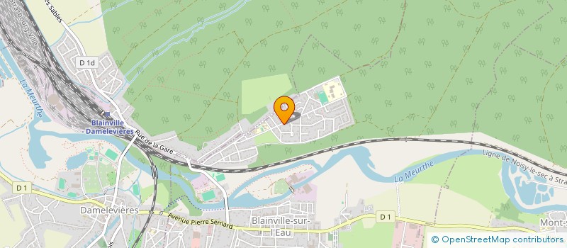 localisation de l'entreprise MADAME GAELLE KARINE THOMAS  BLAINVILLE-SUR-L'EAU