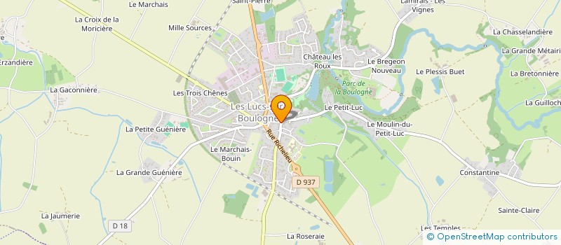 localisation de l'entreprise MADAME GAELLE KERDRAON à LES LUCS-SUR-BOULOGNE