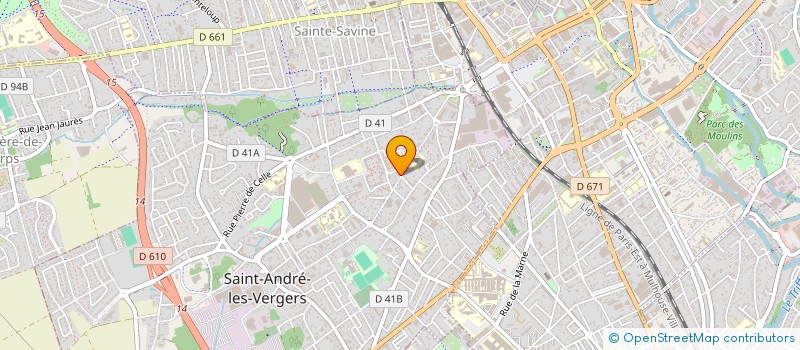 localisation de l'entreprise MADAME GAELLE KUBACKI  SAINT-ANDRE-LES-VERGERS