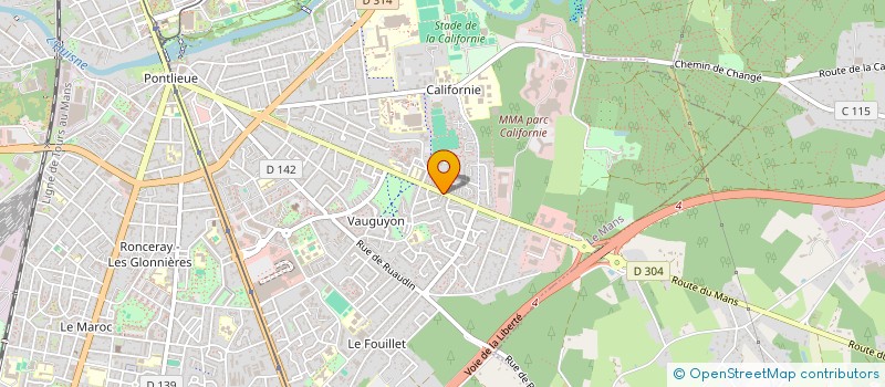 localisation de l'entreprise MADAME GAELLE L'EBRELLEC à LE MANS