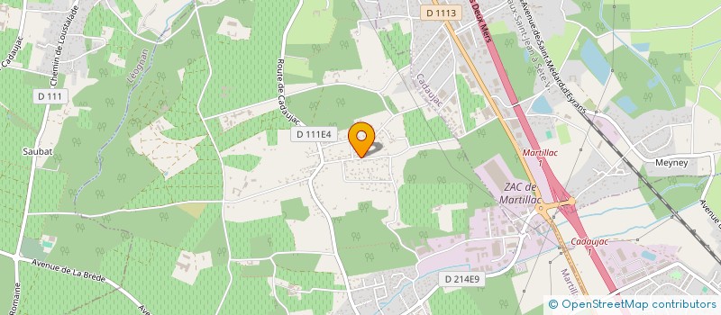 localisation de l'entreprise MADAME GAELLE LACHAUD  MARTILLAC