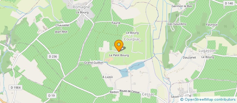localisation de l'entreprise MADAME GAELLE LACHAUD  COURPIAC