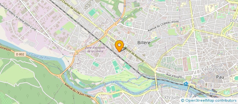 localisation de l'entreprise MADAME GAELLE LADOUSSE  BILLERE