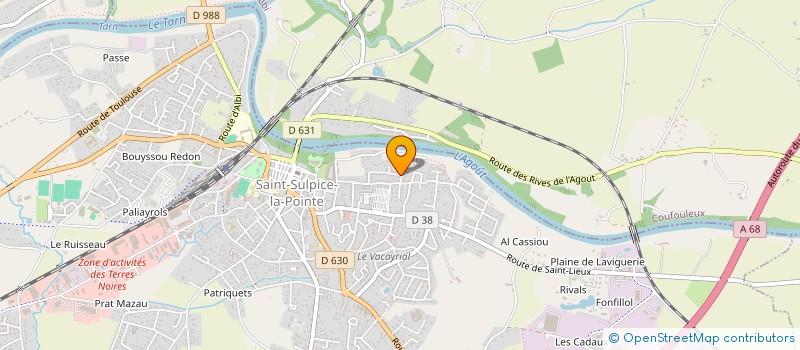 localisation de l'entreprise MADAME GAELLE LALONDE  SAINT-SULPICE-LA-POINTE