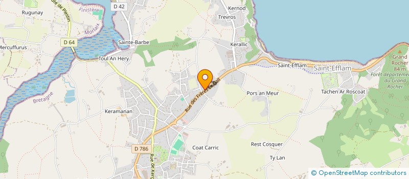 localisation de l'entreprise MADAME GAELLE LAMANDE  PLESTIN-LES-GREVES